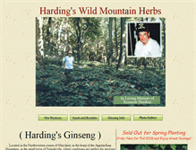 Tablet Screenshot of hardingsginsengfarm.com